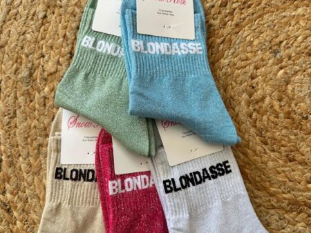 Chaussettes à paillettes Blondasse (6 couleurs)