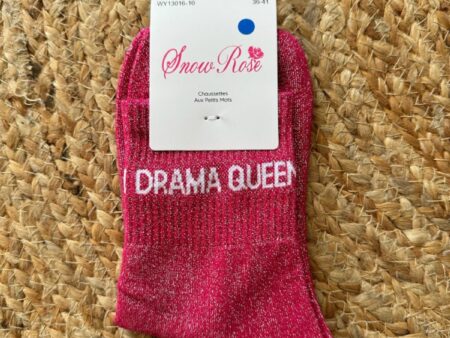 Chaussettes à paillettes Drama queen fushia