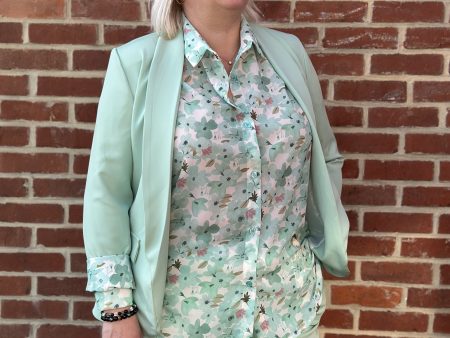 Blazer - Dina - Vert d'eau
