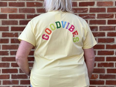 T-shirt - Good vibes - Jaune