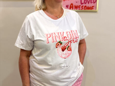 T-shirt - Pink Gin - Blanc