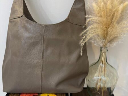 Sac en cuir - Olga - Taupe